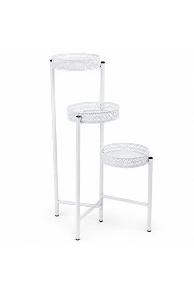 MİHMAN HOME 3 Katlı Metal Çiçeklik Standı