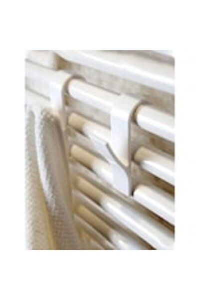 OEM Carlige pentru incalzitor de prosoape de baie, culoare alb, set 4 buc