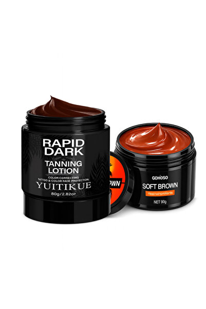 Belora Pachet bronzare intensă - Dark Rapid și Soft Brown, efect , ulei de br...