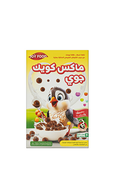 joyfood رقائق الذرة بالشوكولاتة 500 جرام عبوة عائلية - رقائق إفطار مقرمشة بنك...