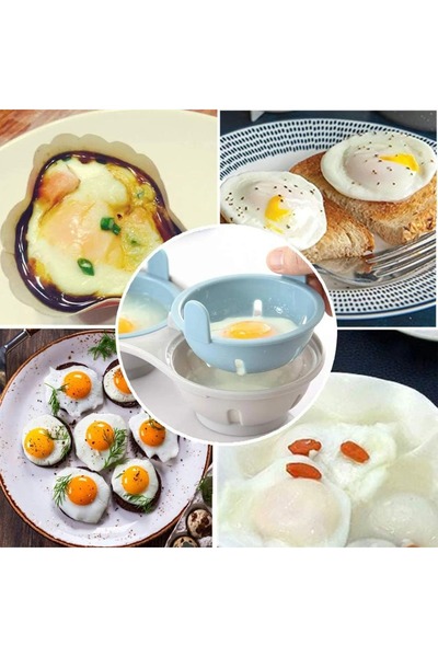 Genrric Microwave Egg Cooker Mold with Lid (2 Eggs at a Time) – Quick and Hea...
