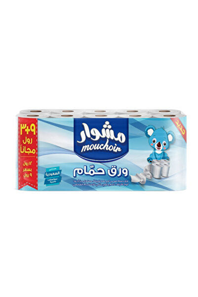 MOUCHOIR Toilet Paper 100 × 1Ply (Pack of 12)