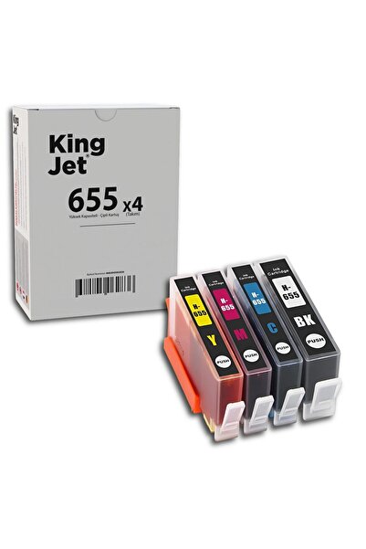 HP 655 Uyumlu Standart Kapasiteli 4 Renk (Takım) Muadil Kartuş Çipli | Deskjet 5525