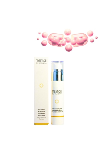 Yamuna Prestige – Crema de zi cu vitamine & peptide si protectie SPF 30