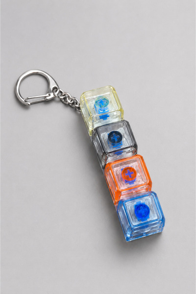 Hayalperest boncuk Illuminated Keyboard Keychain with Led Function, Mekankik Keyboard Keychain