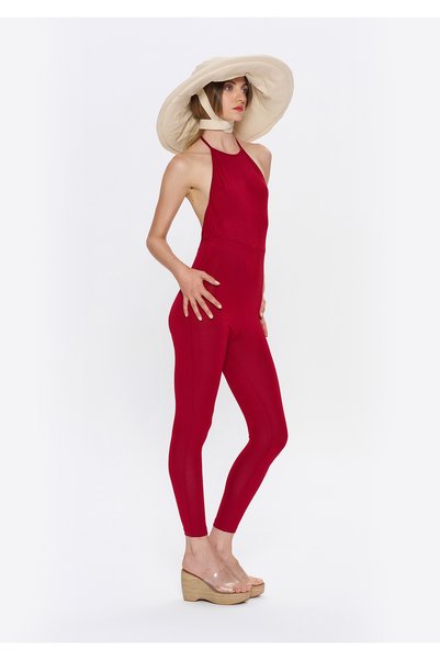 Tinyofficial Halter Neck Backless Jumpsuit