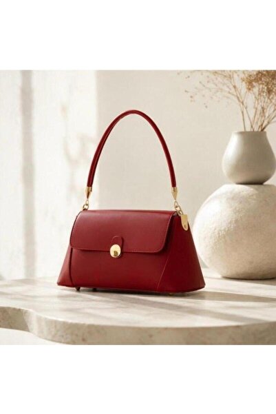 Luna Model Kilit Detaylı Kol ve Omuz Çantası