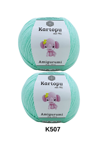 hobi dünyası evim 2 Pieces of Snowball Amigurumi Yarn 50 Grams 165 Meters Toy...