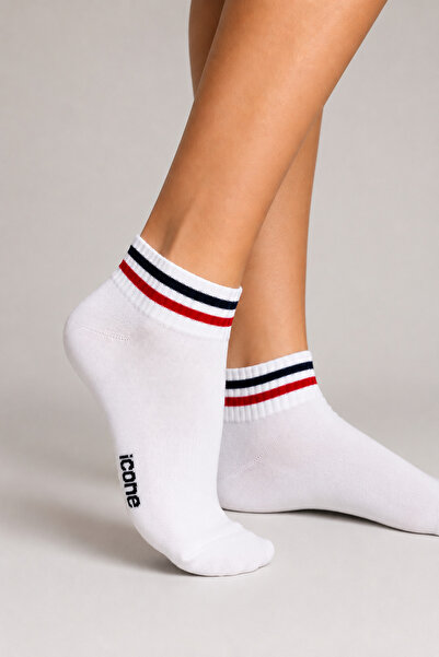 ICONE BAG Icone Unisex Booties White Sports Socks, Booties Sports Socks, Spor...
