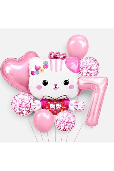 ALYA PARTİ 7 yaş hello kitty doğum günü seti doğum günü konsepti