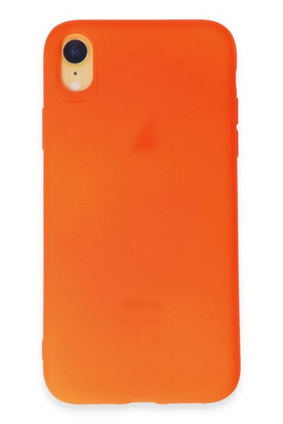 New Face حافظة ACONCEPT لهاتف iPhone XR من السيليكون الأولي - (104518) برتقال...