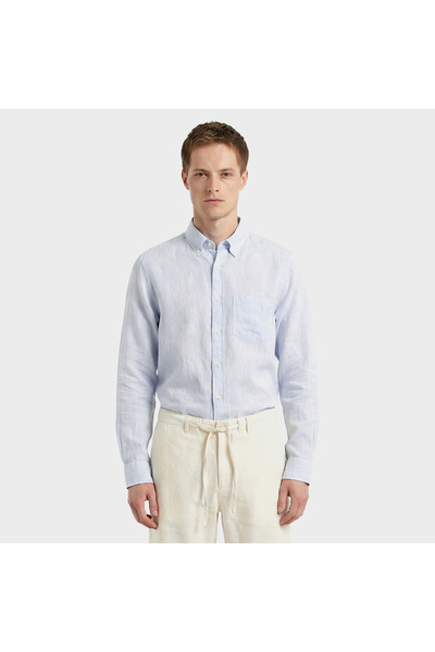 Gant Erkek Mavi Regular Fit Gömlek