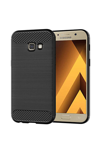 Techsuit Husă pentru Samsung Galaxy A5 2017, Silicon Carbon, negru - negru