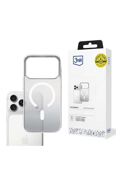 3MK Husă pentru iPhone 17 Air, Frosty MagCase, alb - alb