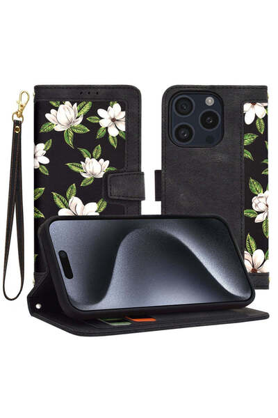 Techsuit Husă pentru iPhone 15 Pro, FlipCraft, negru - negru
