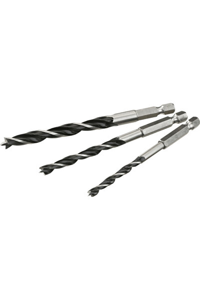 STROXX Ahşap Matkap Ucu Seti, 5 parça, 3/4/5/6/8 mm, 60 mm, plastik kutulu