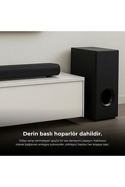 ONVEC ساوند بار هارموني 2.1 قناة مع بلوتوث 5.3 ومنفذ HDMI Arc ومنفذ USB ومدخل...