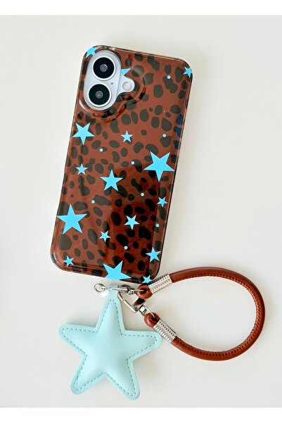 Go Aksesuar Iphone 17 Uyumlu SHİNE MAVİ YILDIZ Charm Tasarımlı Oyuncaklı Esne...