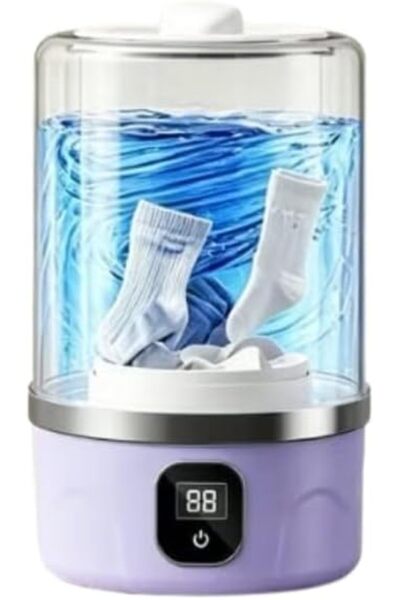 HXD Zoomlion Portable 4D Pulse Mini Washing Machine – USB Rechargeable Underw...