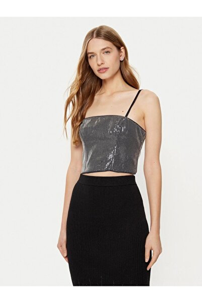Guess W5rh0gwgx40 Cassıa Sequıns Sl Bu Kadın Bluz