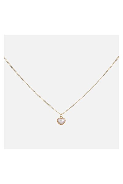 JEWELS Colier damă cu lanț, model inimă, lanț, auriu – bijuterie fină pentru ...