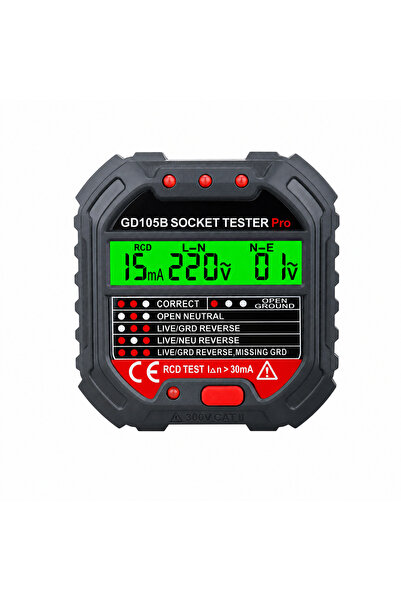 PETTRA Tester Digital de Tensiune, Detector Curent AC/DC cu Ecran LCD Ilumina...