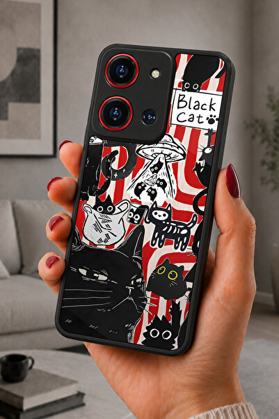 Reeder S19 Max Pro S 108MP / ZOOM Uyumlu BlackCat Desenli Kamera Korumalı Dar...