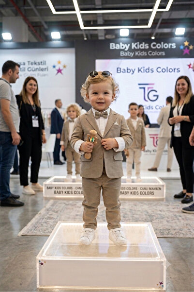 baby kids colors Flared Linen Casual Jacket Suit/Shirt Pants Jacket Bow Tie Z...
