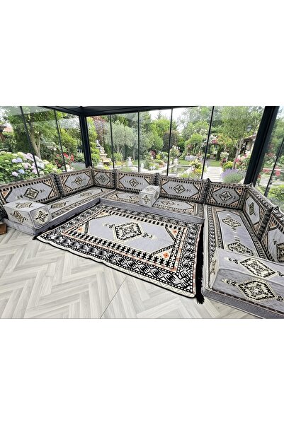 Şark köşesi Yer/Sırt Minder Takımı (SÜNGERLİ) Salon/Balkon içindir☺️