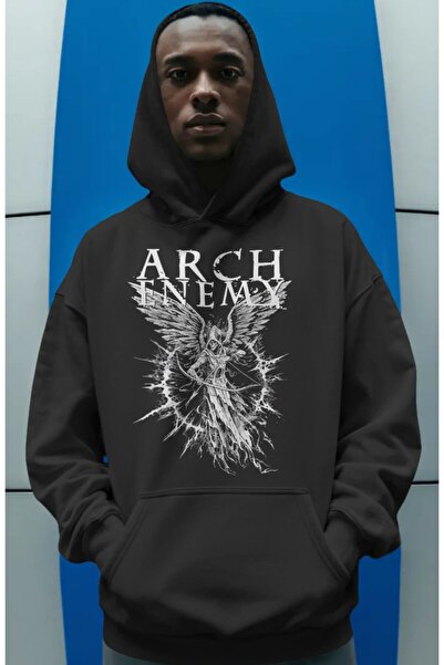 SEVBANO Arch Enemy Rock Metal Music Group Hanorac premium oversize unisex cu ...