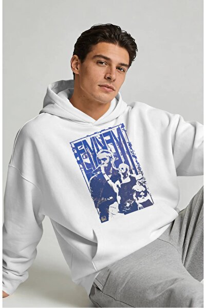 SEVBANO Eminem Rapper Singer Back Printed Unisex Oversize Premium Hoodie