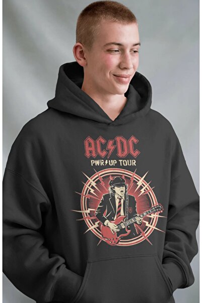 SEVBANO Ac Dc Rock Metal Music Band Pre-Printed Unisex Oversize Premium Hoodie
