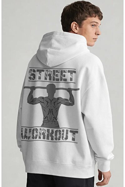 SEVBANO Street Workout Fitness Gym Bodybuilding Athlete Back Printed Unisex O...