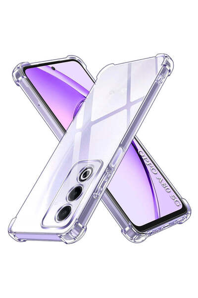 Techsuit Husă pentru OPPO A80 5G, din silicon transparent, rezistentă la șocu...