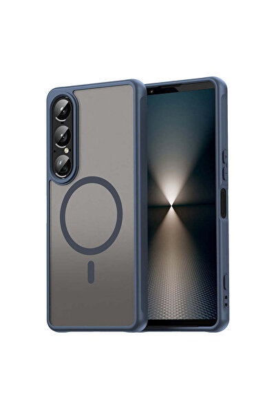 Techsuit Husă pentru Sony Xperia 1 VII, HaloFrost II MagSafe, albastru marin ...