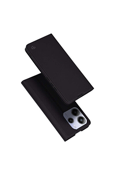 Techsuit Husă pentru Xiaomi Redmi Note 14 5G, Magskin Book, negru - negru
