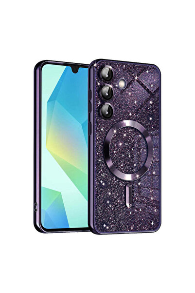 Techsuit Husă pentru Samsung Galaxy A16 4G, Lux Glitter MagSafe, albastru - v...