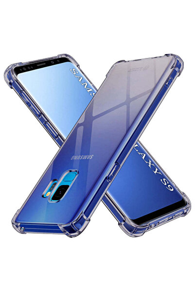 Techsuit Husă pentru Samsung Galaxy S9, din silicon transparent, rezistentă l...