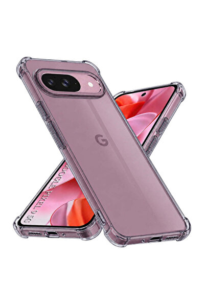 Techsuit Husă pentru Google Pixel 9, din silicon transparent, rezistentă la ș...