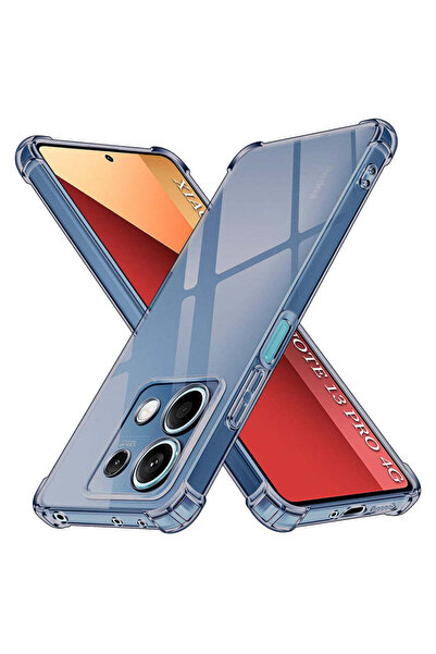 Techsuit Калъф за Xiaomi Redmi Note 13 Pro 4G, Удароустойчив, Прозрачен силик...