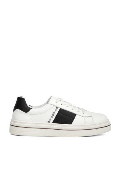 Tergan Beyaz Hakiki Deri Erkek Sneaker - E26I1AY57755-C52