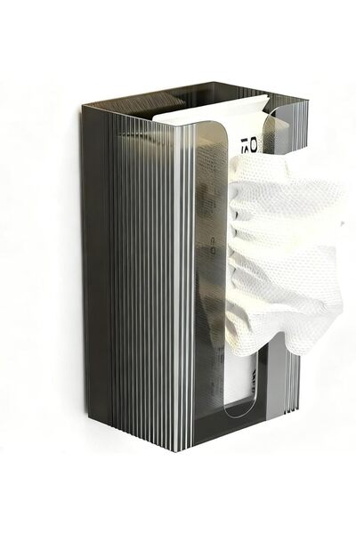 Arabest Wall Mounted Tissue Box Holder,U-shaped Outlet,Self-Adhesive,Creative...