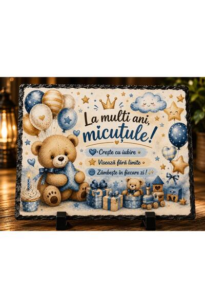 hiperborea Ardezie Personalizată – „La mulți ani, Micuțule!” – Cadou pentru B...