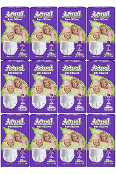 ACTUAL Emici Külot Yetişkin Bezi XL - Extra Large - Ekstra Büyük (Islaklık Gö...