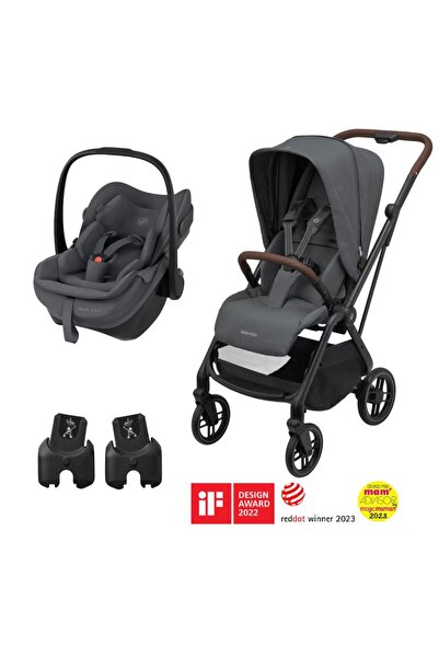 MAXİ-COSİ Leona2-Pebble Slide Pro Tek Elle Katlanabilen Çift Yönlü Seyahat Si...