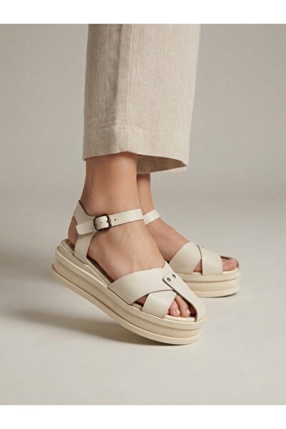 Rüya Shoes Comfortable Genuine Leather Women's Sandals with Poly Sole Tape - ...