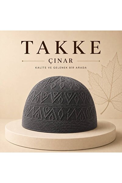 Takke ®Çınar Premium Örme Erkek Namaz Takkesi