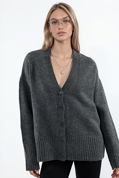 Hiccup VIORNA Cardigan Tricotat Cu Nervuri Și Decolteu În V