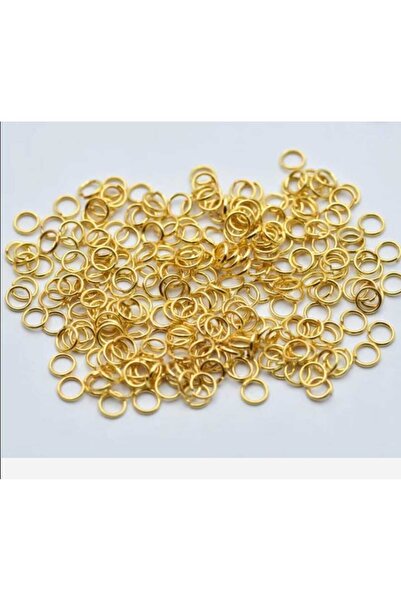 yiğit aksesuar 5 Mm Kararma Yapmaz 200 Adet Gold Küçük Metal Takı Bağlantı Ha...