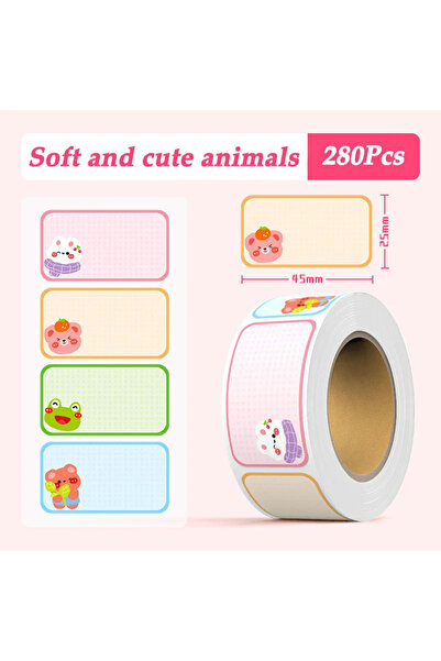 Choice3 Soft and cute animal Cartoon sticker marking waterproof and tear resi...